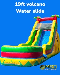 19 FT VOLCANO WATER SLIDE