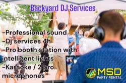 DJ Services / Backyard or small parties