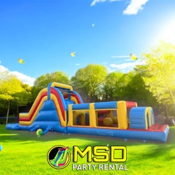 PARTY OBSTACLES WITH POOL