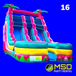 18FT DUAL LANE WATER SLIDE