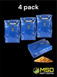 4 pack of 50 pounds sand bags
