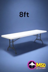 TABLES 8ft (fit 10 people)